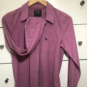 Purple Magenta Abercrombie & Fitch Button Down